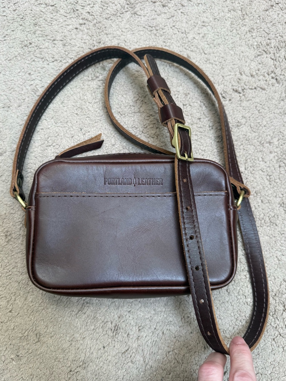 Portland Leather Small Camera Bag